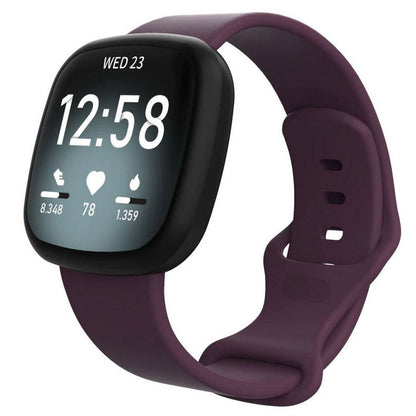 Bracelet For Fitbit Versa 4 Plain in deep purple