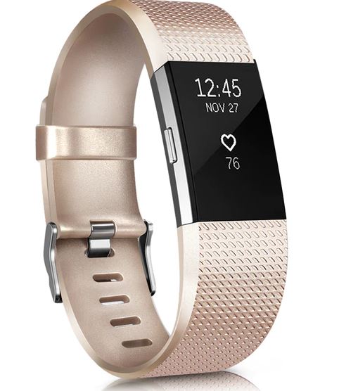 fitbit charge 2 strap gold