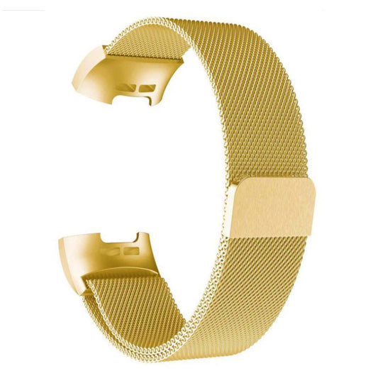 Strap For Fitbit Charge 4 Milanese in gold