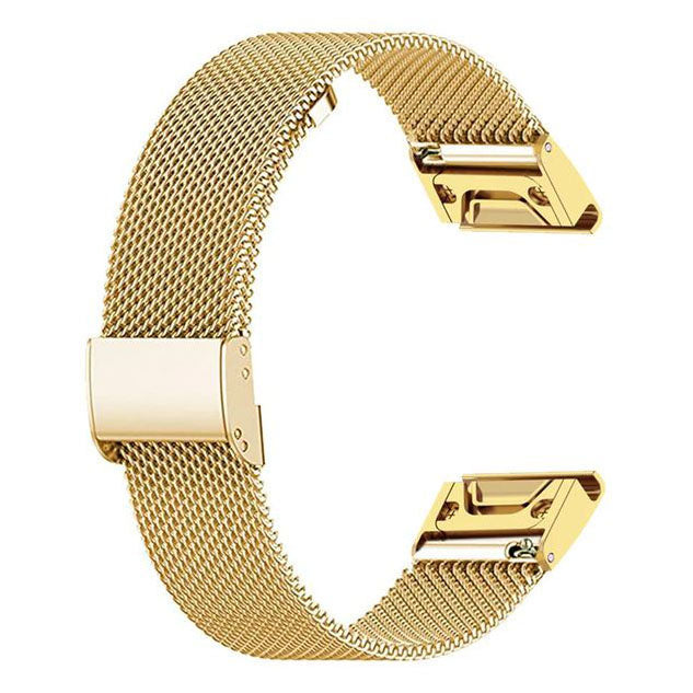 Bracelet For Garmin Fenix 7S Milanese in gold