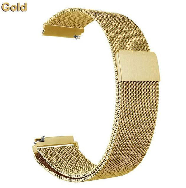 Milanese Fitbit Sense 2 Wristband in Stainless Steel in gold