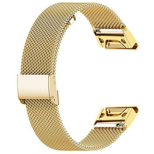 Watchband For Garmin Fenix 7S 22mm in gold