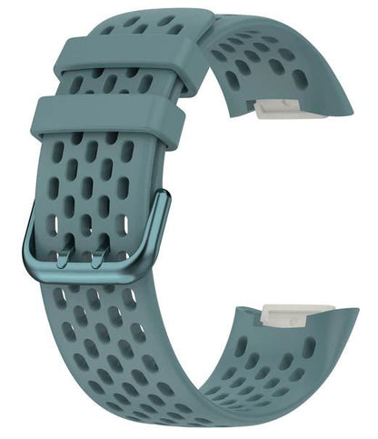 Watchband For Fitbit Charge 6 23mm in grey blue