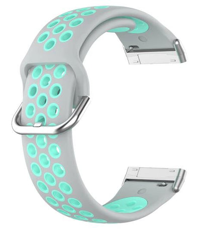 fitbit versa 3 straps in grey light green