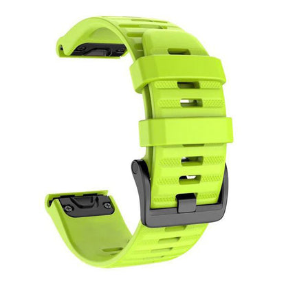 Plain Garmin Fenix 7S Watchband in Silicone in green