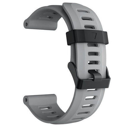 Plain Garmin Fenix 3 Sapphire Wristband in Silicone in grey