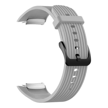 Textured Samsung Gear Fit 2 Wristband in Silicone in grey