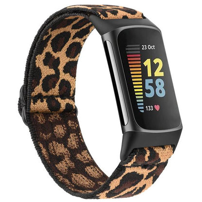 Strap For Fitbit Charge 6 Bohemian in leopard grain