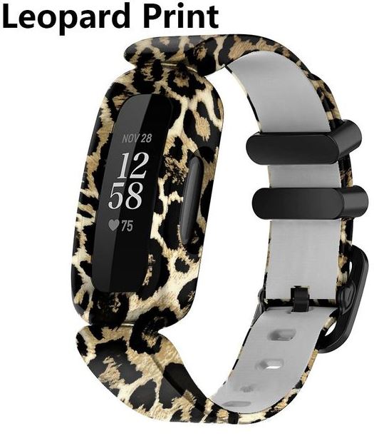 fitbit ace 3 watch band in leopard