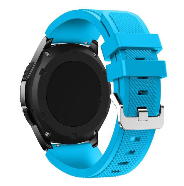 Plain Amazfit Stratos Band in Silicone in light blue