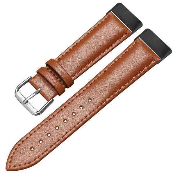 Strap For Fitbit Charge 6 Plain in light brown black