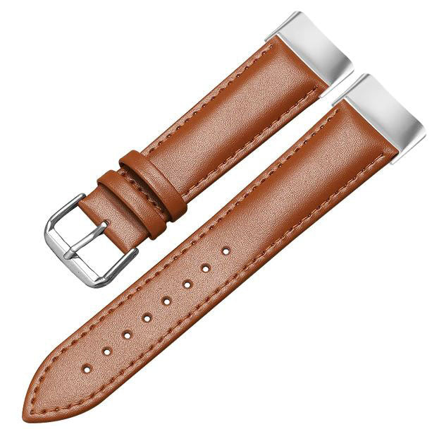 Bracelet For Fitbit Charge 6 Plain in light brown silver