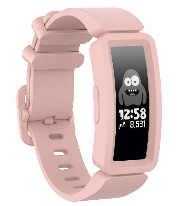 Plain Fitbit Ace 2 Band in Silicone in light pink