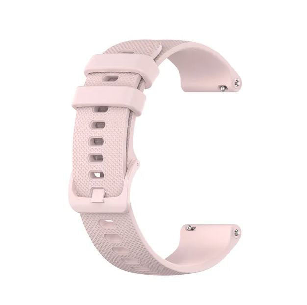 Textured Garmin Vivomove 3S Wristband in Silicone in light pink