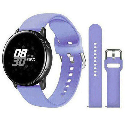 Plain TicWatch E3 Band in Silicone in light purple