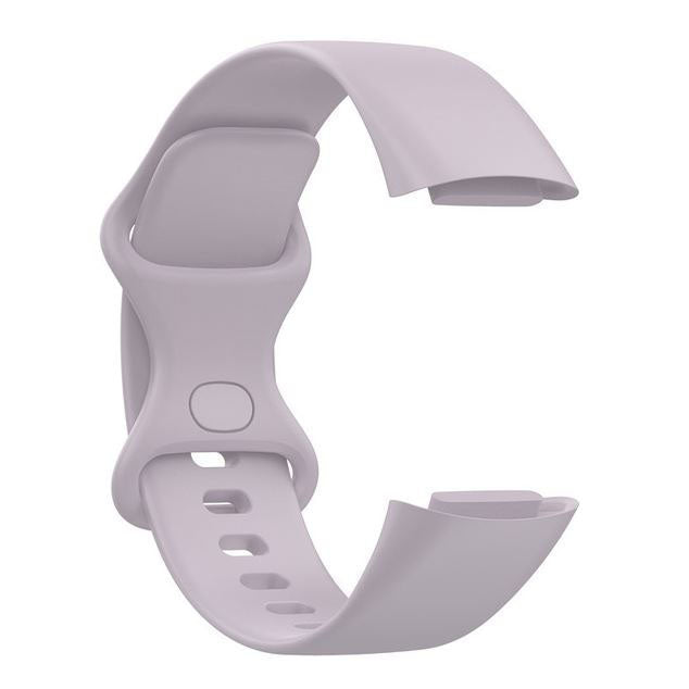Plain Fitbit Charge 6 Wristband in Silicone in light purple