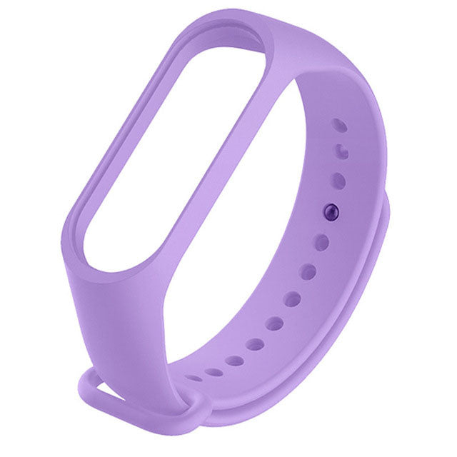 Plain Xiaomi Mi Band 5 Wristband in Silicone in light purple