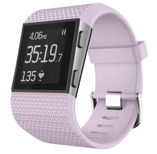 fitbit surge bands in light purple