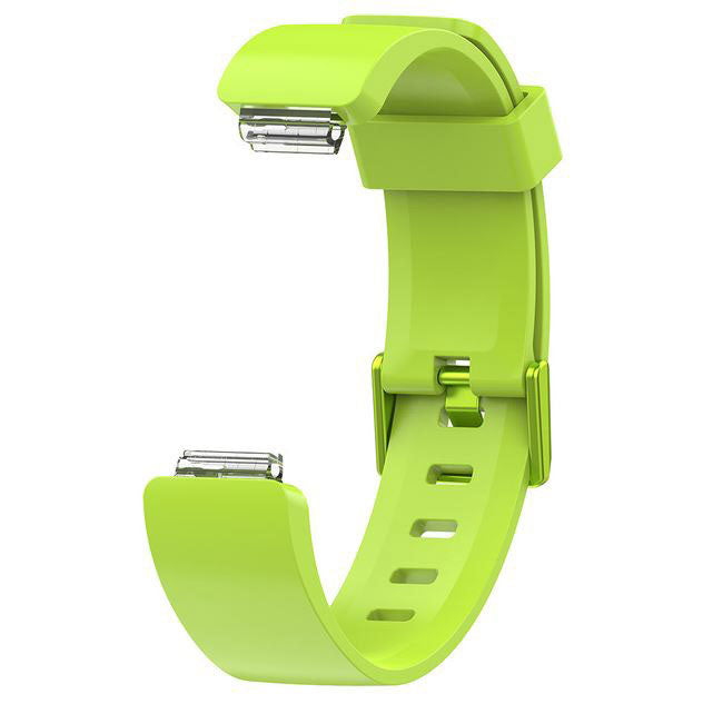 Plain Fitbit Inspire 2 Wristband in Silicone in lime green