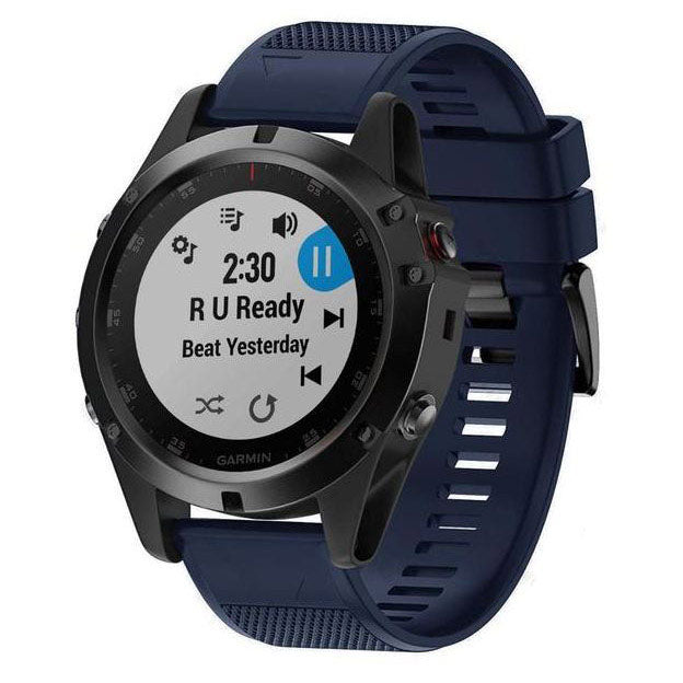 Bracelet For Garmin Fenix 5 Plain in midnight blue