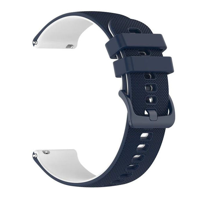 Textured Garmin Approach S12 Band in Silicone in midnight blue white