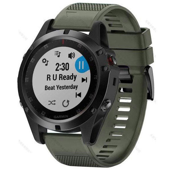 Bracelet For Garmin Descent Mk2 Plain in olive green