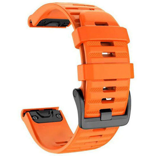 Plain Garmin Fenix 7S Wristband in Silicone in orange