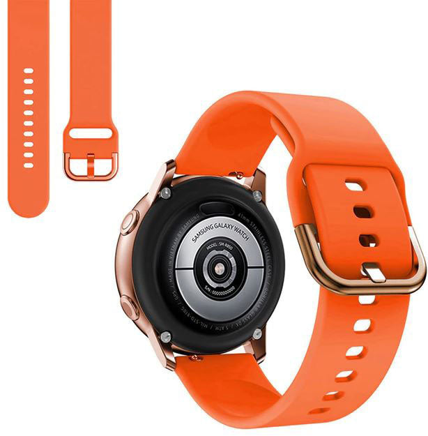 Strap For Samsung Galaxy Watch 6 Plain in orange