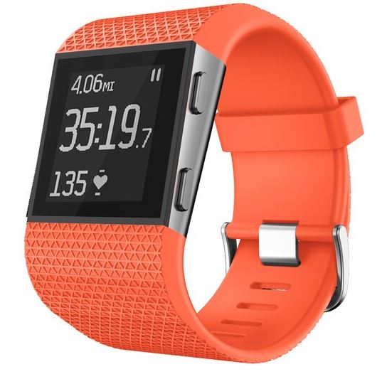 fitbit surge band replacement in orange