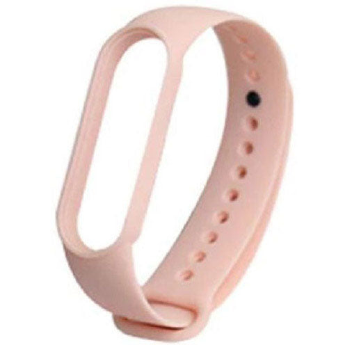 Plain Xiaomi Mi Band 5 Watchband in Silicone in pink