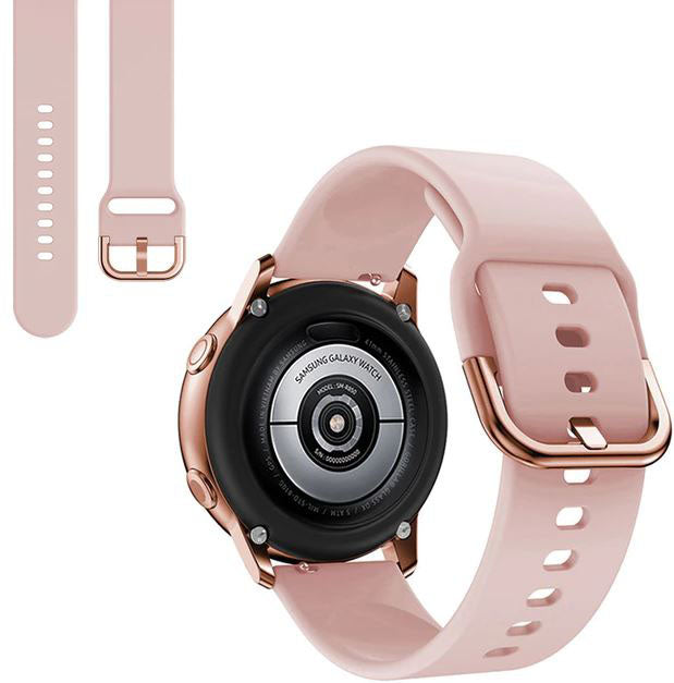 Plain Samsung Galaxy Watch 4 Band in Silicone in pink