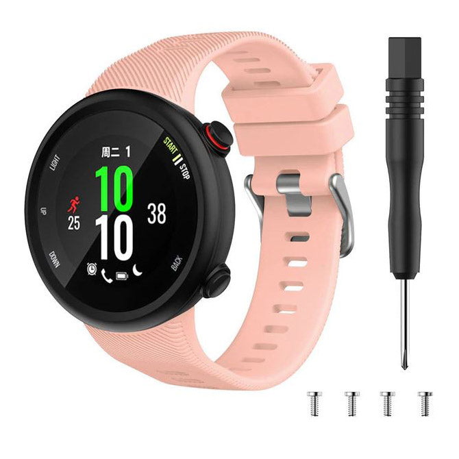 Plain Garmin Swim 2 Band in Silicone in pink