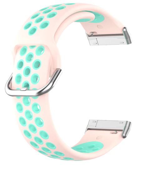 fitbit versa 3 wristband in pink light green