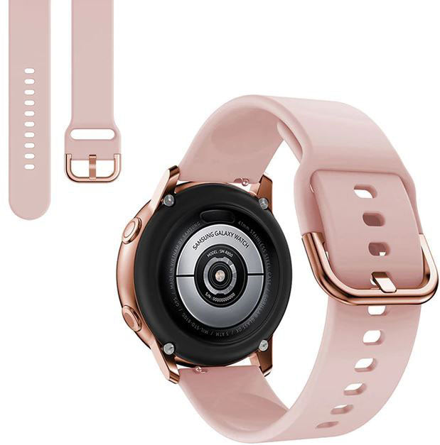 Plain Samsung Galaxy Watch 6 Watchband in Silicone in pink