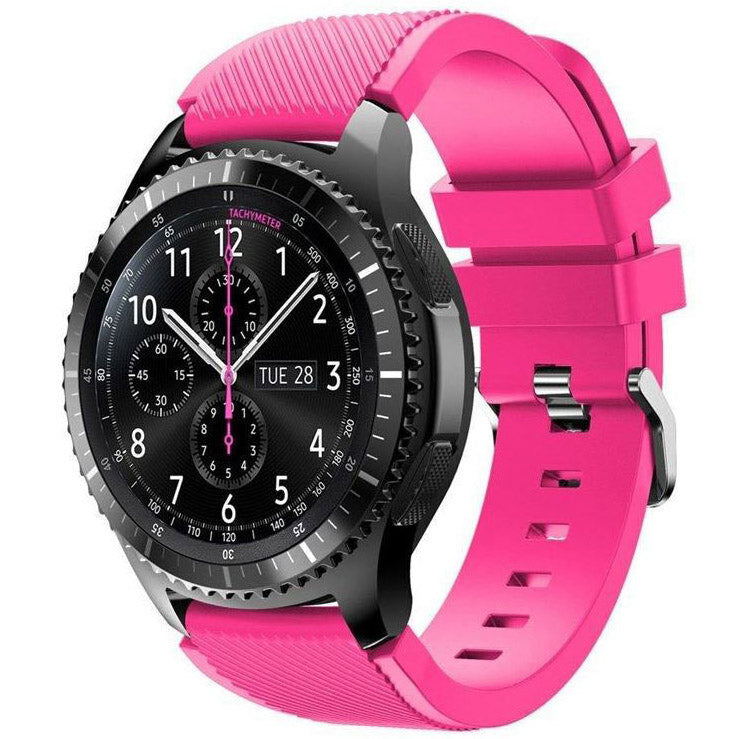 Textured Coros Pace 3 Band in Silicone in pink