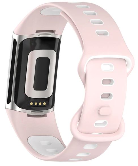 fitbit charge 5 band pink white