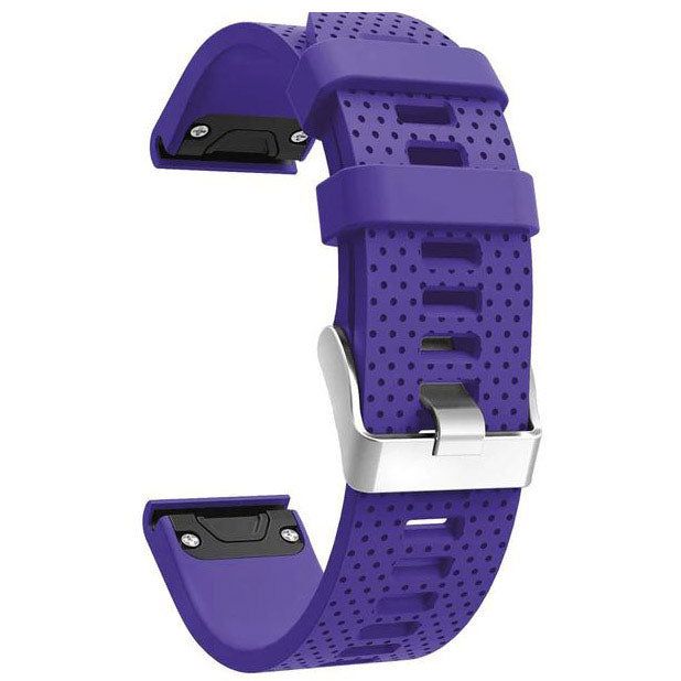 Plain Garmin Fenix 6S Band in Silicone in purple