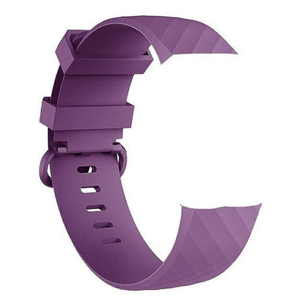  Strap For Fitbit Charge 3 Plain in purple