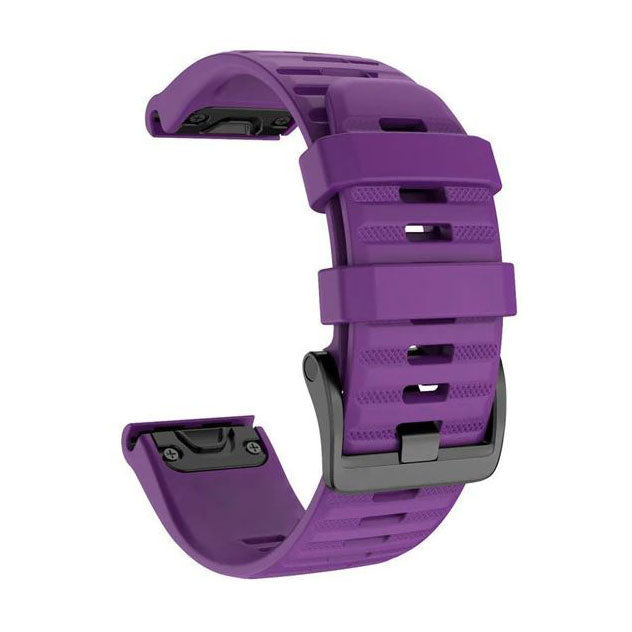 Strap For Garmin Fenix 6S Plain in purple