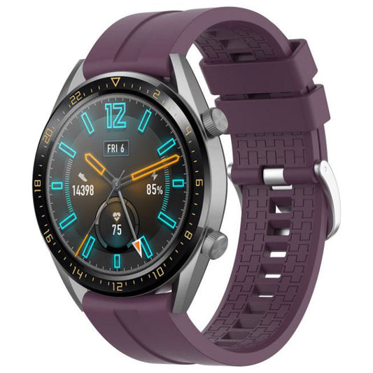 Band For Samsung Galaxy Watch 3 45mm Plain in purple