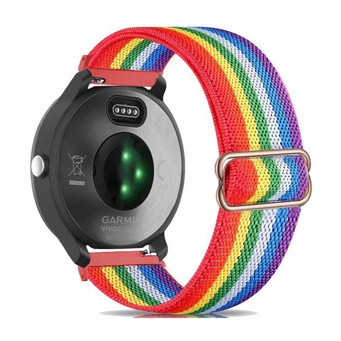 Plain Garmin Forerunner 255 Wristband in Nylon in rainbow