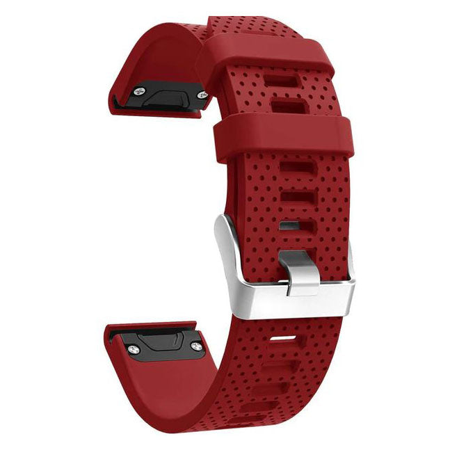 Band For Garmin Fenix 5S Plain in red