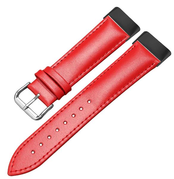 fitbit charge 2 bands leather red black