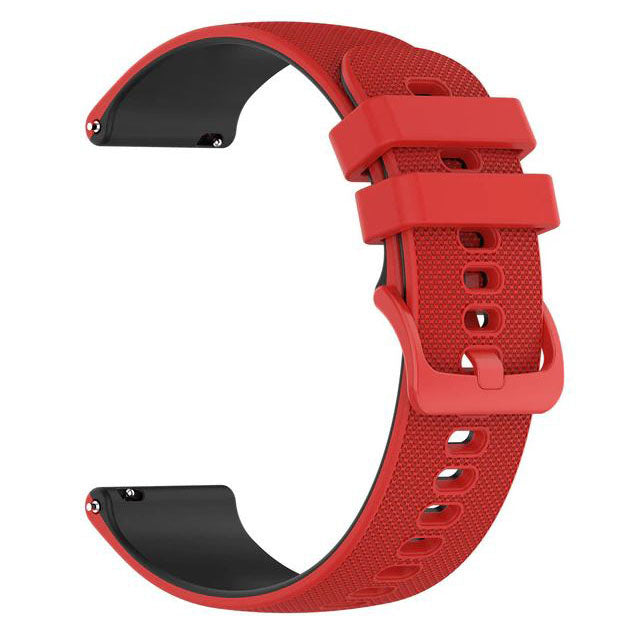 Textured Garmin Approach S12 Wristband in Silicone in red black