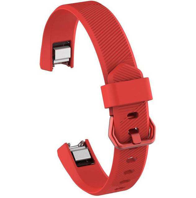 Plain Fitbit Alta Watchband in Silicone in red