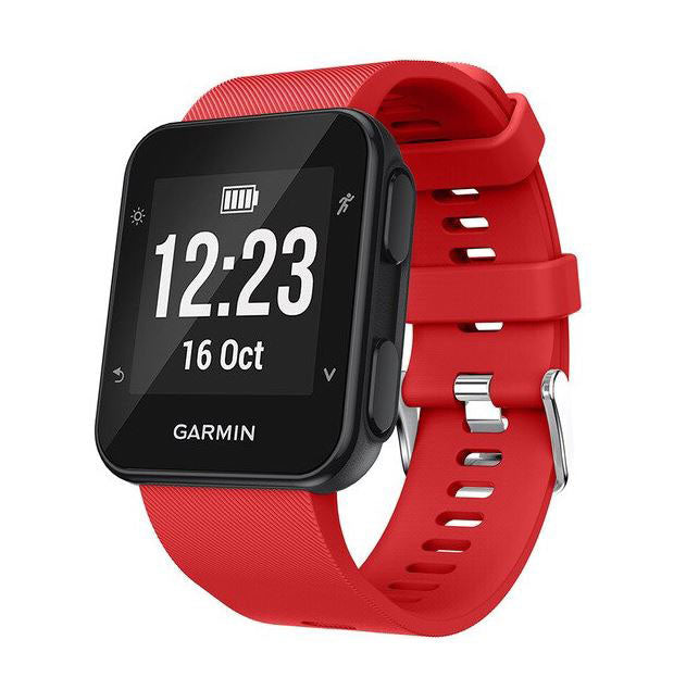 Plain Garmin Forerunner 30 Band in Silicone in red