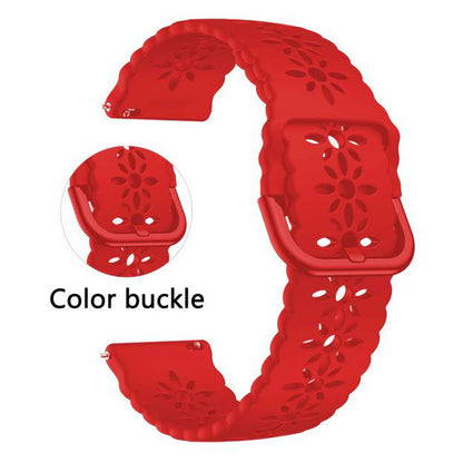 Breathable Garmin Vivomove 3 Wristband in Silicone in red