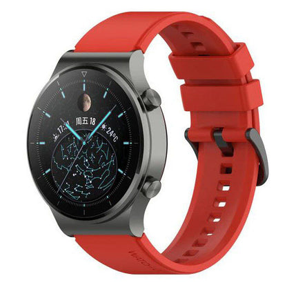 Plain Amazfit Stratos 2 Wristband in Silicone in red