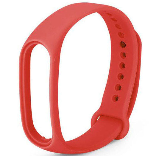 Plain Xiaomi Mi Band 7 Wristband in Silicone in red