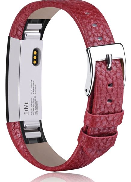 fitbit alta bands leather in red